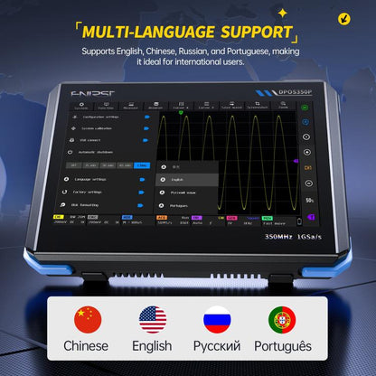 FNIRSI DPOS350P 4 in 1 7 inch IPS HD Touch Screen 350M Tablet Oscilloscope(EU Plug) - Other Tester Tool by FNIRSI | Online Shopping UK | buy2fix