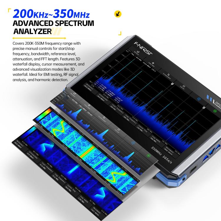 FNIRSI DPOS350P 4 in 1 7 inch IPS HD Touch Screen 350M Tablet Oscilloscope(EU Plug) - Other Tester Tool by FNIRSI | Online Shopping UK | buy2fix