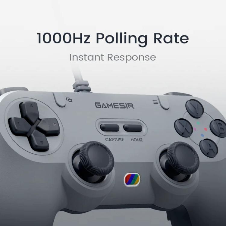 GameSir Tegenaria Lite Wired Symmetric Game Controller for PC / Steam / Switch / iOS / Android(White) - Gamepads by GameSir | Online Shopping UK | buy2fix