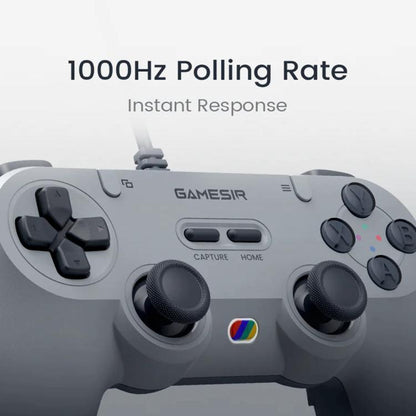 GameSir Tegenaria Lite Wired Symmetric Game Controller for PC / Steam / Switch / iOS / Android(White) - Gamepads by GameSir | Online Shopping UK | buy2fix