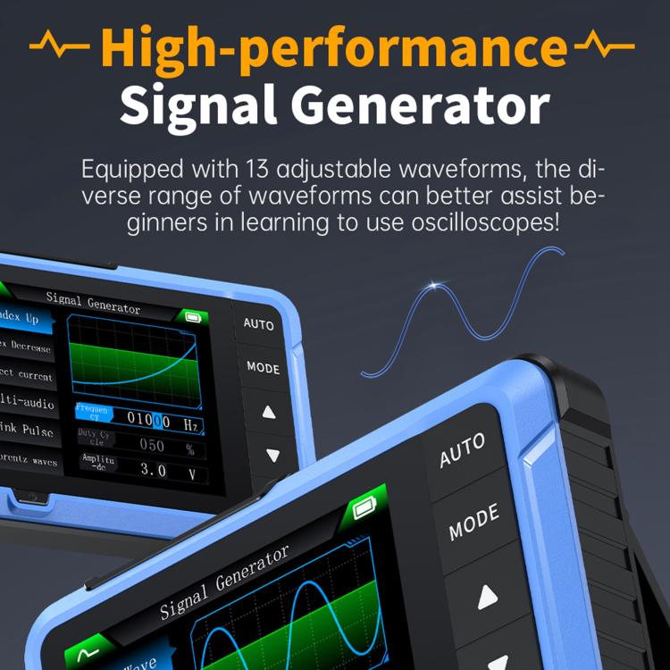FNIRSI DSO510 Handheld Small Digital Portable Tablet Oscilloscope(Black Blue) - Other Tester Tool by FNIRSI | Online Shopping UK | buy2fix