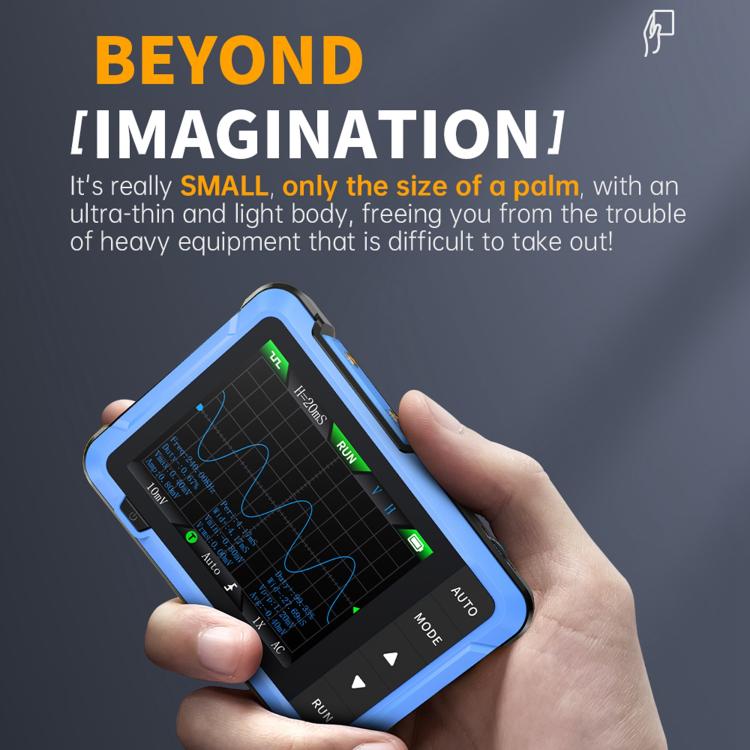 FNIRSI DSO510 Handheld Small Digital Portable Tablet Oscilloscope(Black Blue) - Other Tester Tool by FNIRSI | Online Shopping UK | buy2fix