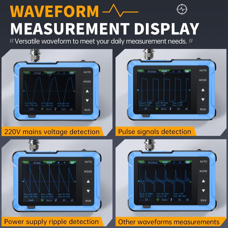 FNIRSI DSO510 Handheld Small Digital Portable Tablet Oscilloscope(Black Blue) - Other Tester Tool by FNIRSI | Online Shopping UK | buy2fix