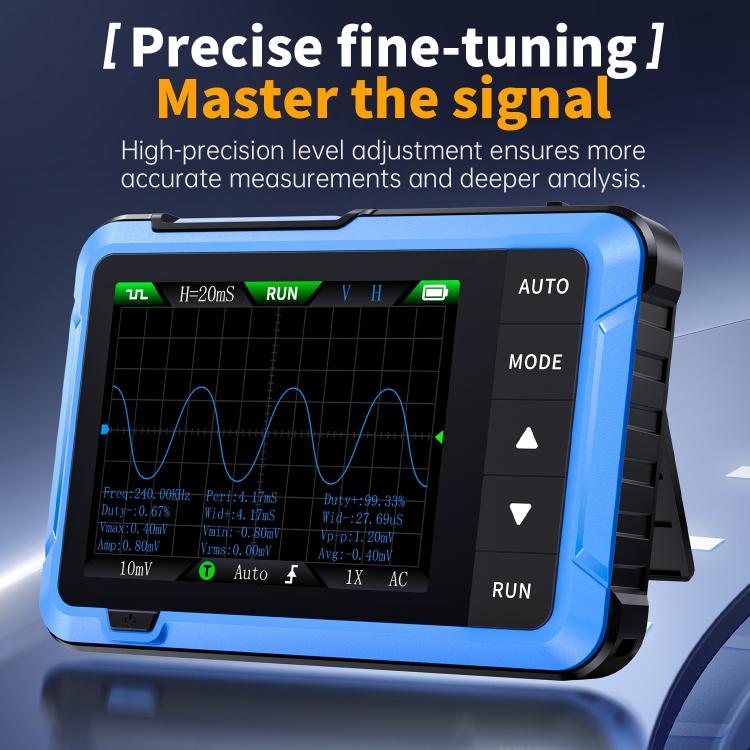 FNIRSI DSO510 Handheld Small Digital Portable Tablet Oscilloscope(Black Blue) - Other Tester Tool by FNIRSI | Online Shopping UK | buy2fix
