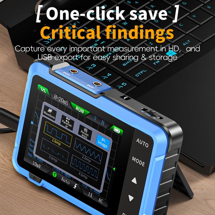 FNIRSI DSO510 Handheld Small Digital Portable Tablet Oscilloscope(Black Blue) - Other Tester Tool by FNIRSI | Online Shopping UK | buy2fix