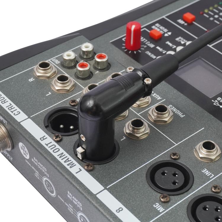 3.5mm Female to XLR Female Elbow Audio Converter Adapter Cable, Length:30cm(Black) - Microphone Audio Cable & Connector by buy2fix | Online Shopping UK | buy2fix