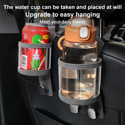Car Water Cup Holder Seat Back Dual Hanger Hook(Grey) - Auto Fastener & Clips by buy2fix | Online Shopping UK | buy2fix