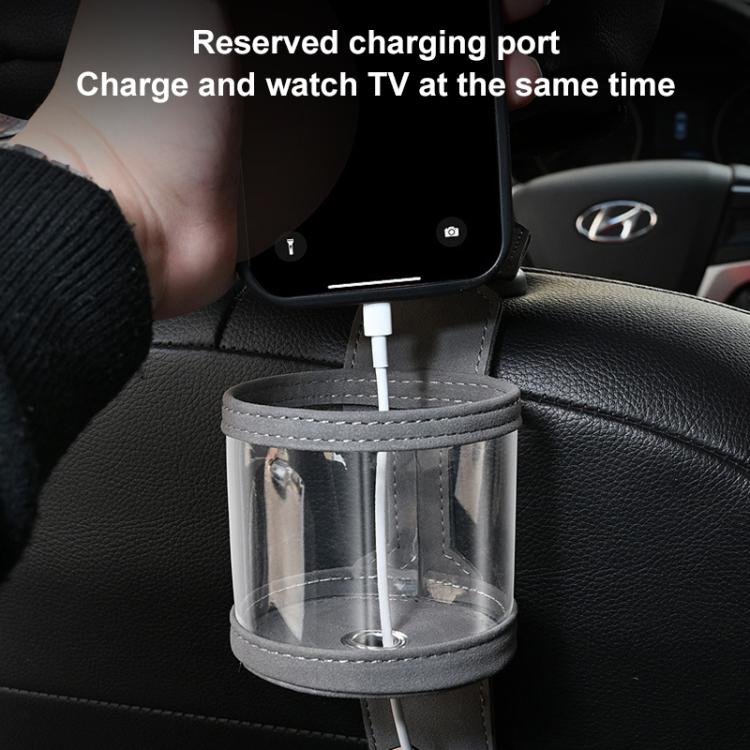 Car Water Cup Holder Seat Back Dual Hanger Hook(Grey) - Auto Fastener & Clips by buy2fix | Online Shopping UK | buy2fix