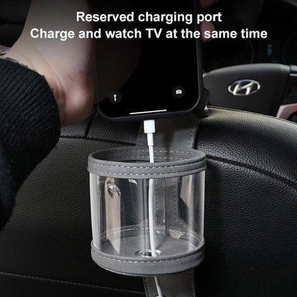 Car Water Cup Holder Seat Back Dual Hanger Hook(Grey) - Auto Fastener & Clips by buy2fix | Online Shopping UK | buy2fix