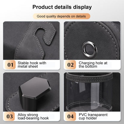 Car Water Cup Holder Seat Back Dual Hanger Hook(Grey) - Auto Fastener & Clips by buy2fix | Online Shopping UK | buy2fix
