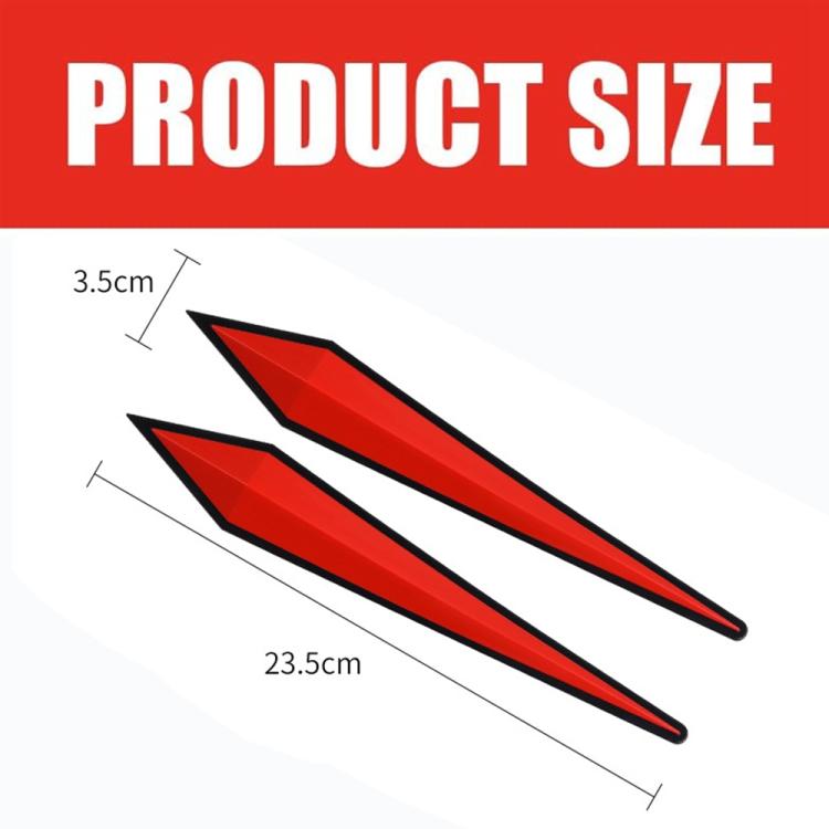 Car Door Anti-collision PVC Strip, Size: 23.5x3.5cm(Red) - Anti Collision Sticker by buy2fix | Online Shopping UK | buy2fix