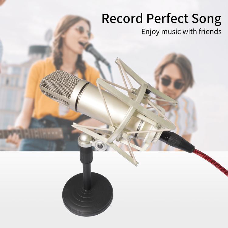 USB-A to XLR Female Audio Recording Cable for Dynamic Microphone, Length:2m(Black Red) - Microphone Audio Cable & Connector by buy2fix | Online Shopping UK | buy2fix