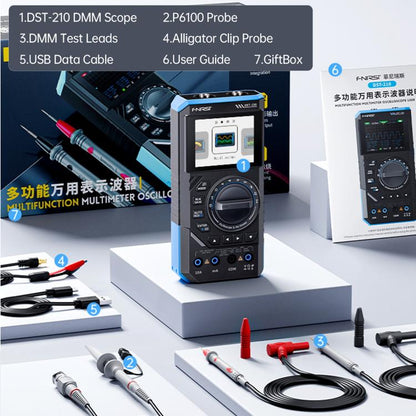 FNIRSI DST201 3 in 1 Digital Multimeter Oscilloscope(Black Blue) - Digital Multimeter by FNIRSI | Online Shopping UK | buy2fix