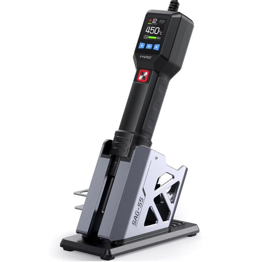 FNIRSI SAG-55 550W High Temperature Portable Micro Hot Air Gun, Type:High-match Metal Base(US Plug) - Electric Soldering Iron by FNIRSI | Online Shopping UK | buy2fix