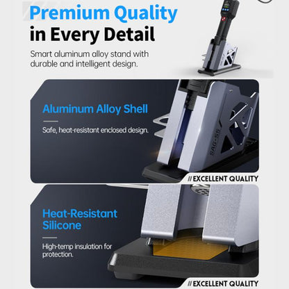 FNIRSI SAG-55 550W High Temperature Portable Micro Hot Air Gun, Type:Standard Ordinary Base(EU Plug) - Electric Soldering Iron by FNIRSI | Online Shopping UK | buy2fix