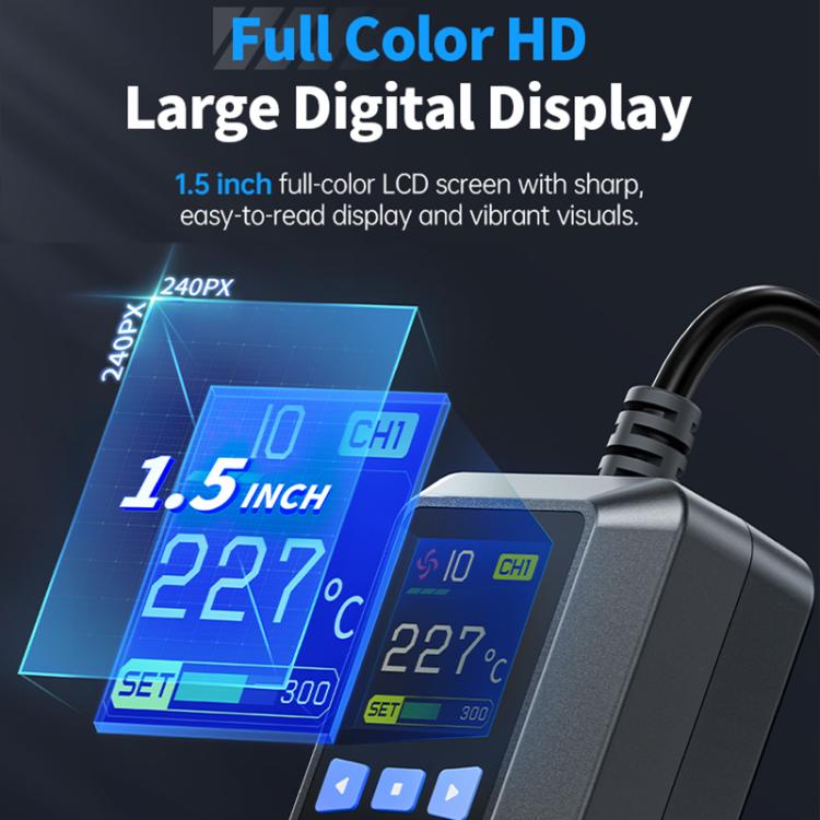 FNIRSI SAG-55 550W High Temperature Portable Micro Hot Air Gun, Type:Standard Ordinary Base(EU Plug) - Electric Soldering Iron by FNIRSI | Online Shopping UK | buy2fix