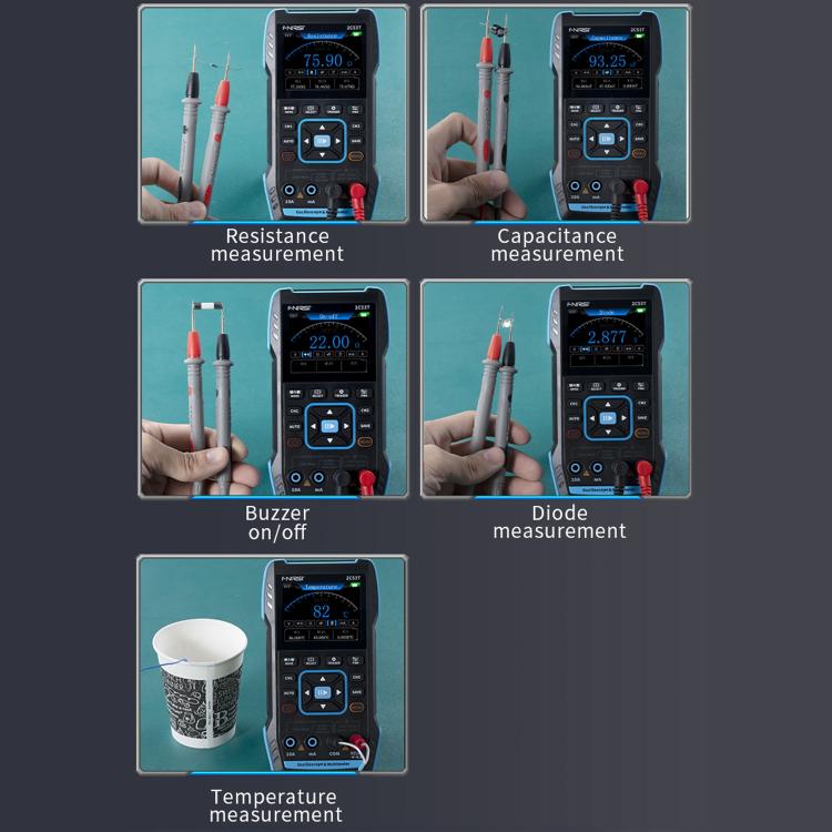 FNIRSI 2C53T Dual Channel 50M Digital Multimeter, Style:High-end Version - Digital Multimeter by FNIRSI | Online Shopping UK | buy2fix