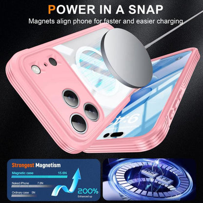 For iPhone 17 Pro Life Waterproof MagSafe Magnetic Rugged Phone Case(Pink) - iPhone 17 Pro Cases by buy2fix | Online Shopping UK | buy2fix