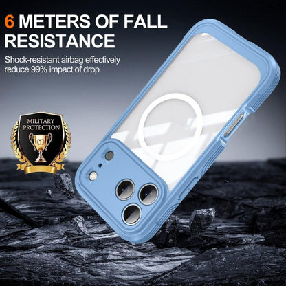 For iPhone 17 Pro Life Waterproof MagSafe Magnetic Rugged Phone Case(Light Blue) - iPhone 17 Pro Cases by buy2fix | Online Shopping UK | buy2fix