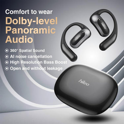 Hileo Hi95 Open-Ear Bluetooth Stereo Music Wireless Earphones(Black) - Sport Earphone by Hileo | Online Shopping UK | buy2fix