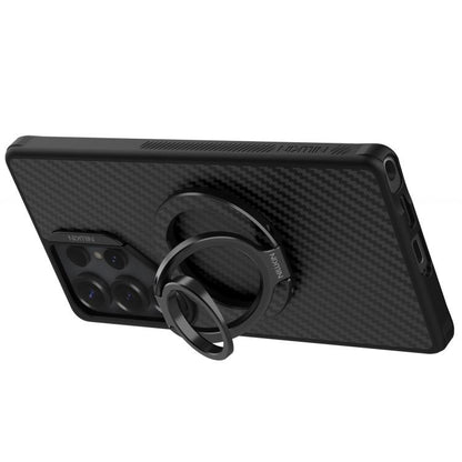 NILLKIN NKL13 FiberSnap 360 Degree Rotating Double-Sided Magnetic Finger Ring Phone Holder(Black) - Ring Holder by NILLKIN | Online Shopping UK | buy2fix