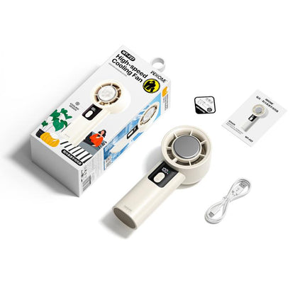 WK WT-F27 GeeFon High-speed Cooling Handheld Fan(Beige) - Electric Fans by WK | Online Shopping UK | buy2fix