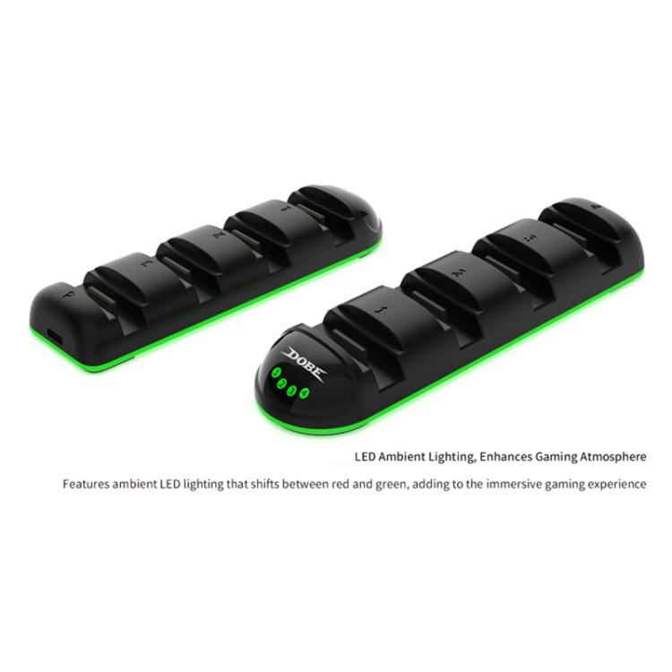 For Nintendo Switch 2 Handle 4 in 1 Charging Station with LED Display Light(Black) - Charger & Power by buy2fix | Online Shopping UK | buy2fix