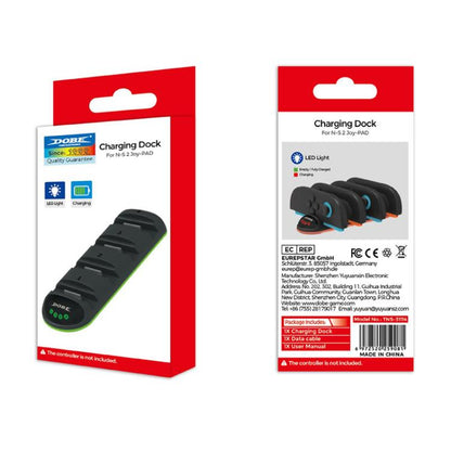 For Nintendo Switch 2 Handle 4 in 1 Charging Station with LED Display Light(Black) - Charger & Power by buy2fix | Online Shopping UK | buy2fix