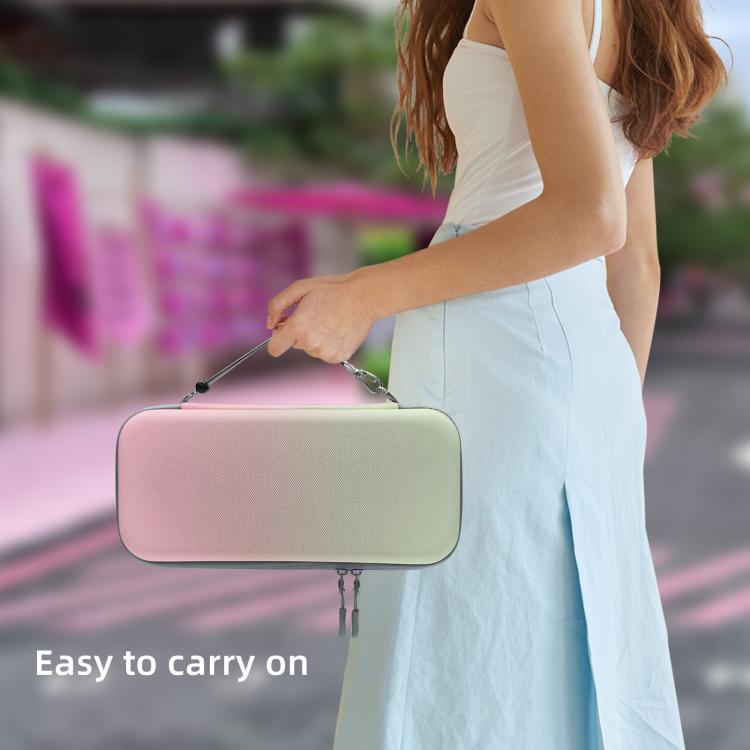 For Nintendo Switch 2 EVA Portable Shockproof Waterproof Portable Game Console Storage Bag(Pink Green) - Bags by buy2fix | Online Shopping UK | buy2fix