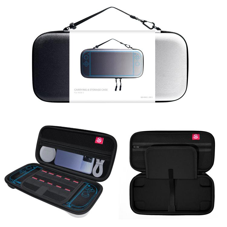 For Nintendo Switch 2 EVA Portable Shockproof Waterproof Portable Game Console Storage Bag(Black White) - Bags by buy2fix | Online Shopping UK | buy2fix