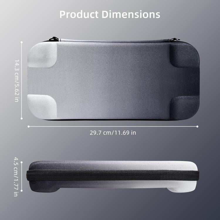 For Nintendo Switch 2 EVA Portable Shockproof Waterproof Portable Game Console Storage Bag(Black White) - Bags by buy2fix | Online Shopping UK | buy2fix