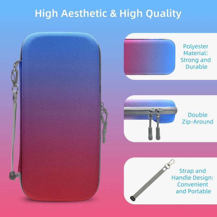 For Nintendo Switch 2 EVA Portable Shockproof Waterproof Portable Game Console Storage Bag(Red Blue) - Bags by buy2fix | Online Shopping UK | buy2fix