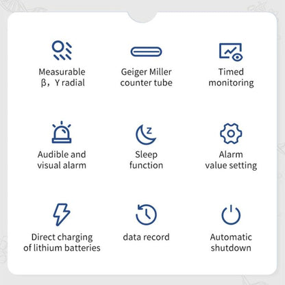 FNIRSI GC-02 Personal Radiation Detector with Alarm - Radiation Detector by FNIRSI | Online Shopping UK | buy2fix