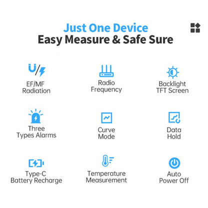 FNIRSI ERD-10 3 in 1 Electromagnetic Radiation Detector - Radiation Detector by FNIRSI | Online Shopping UK | buy2fix