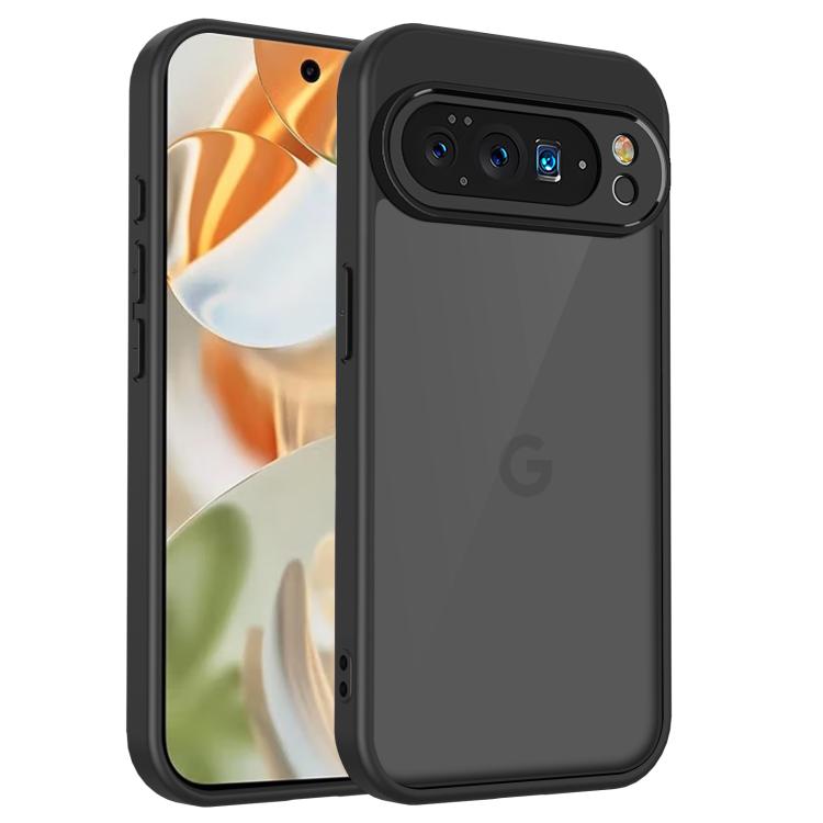 For Google Pixel 10 Pro XL Skin Feel Frosted PC+TPU Shockproof Phone Case(Transparent Black) - Google Cases by buy2fix | Online Shopping UK | buy2fix
