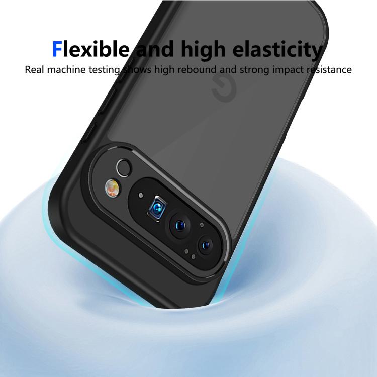 For Google Pixel 10 Pro XL Skin Feel Frosted PC+TPU Shockproof Phone Case(Transparent Black) - Google Cases by buy2fix | Online Shopping UK | buy2fix