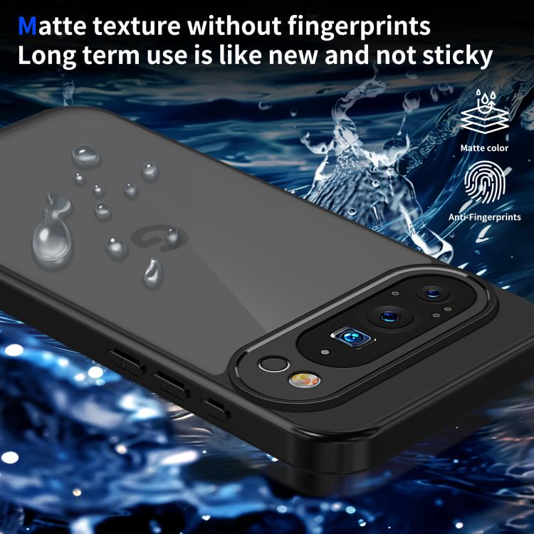 For Google Pixel 10 Pro XL Skin Feel Frosted PC+TPU Shockproof Phone Case(Transparent Black) - Google Cases by buy2fix | Online Shopping UK | buy2fix