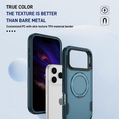 For iPhone 17 Pro Defend Rugged Gear Holder MagSafe Phone Case(Royal Blue + Blue) - iPhone 17 Pro Cases by buy2fix | Online Shopping UK | buy2fix