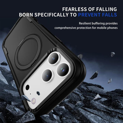 For iPhone 17 Pro Defend Rugged Gear Holder MagSafe Phone Case(Black) - iPhone 17 Pro Cases by buy2fix | Online Shopping UK | buy2fix