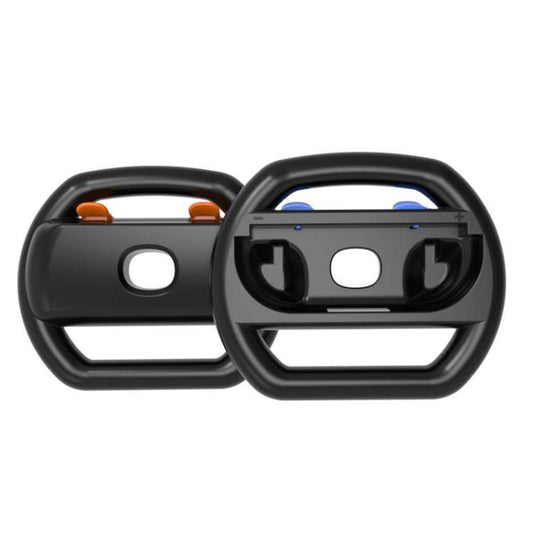 For Nintendo Switch 2 Joy-Con 1pair iPlay HBS-2813 Controller Racing Simple Steering Wheel(黑色) - Gamepads by iplay | Online Shopping UK | buy2fix