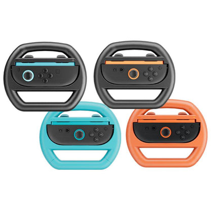 For Nintendo Switch 2 Joy-Con 4pcs iPlay HBS-2813-C Simple Racing Steering Wheel Controller - Gamepads by iplay | Online Shopping UK | buy2fix