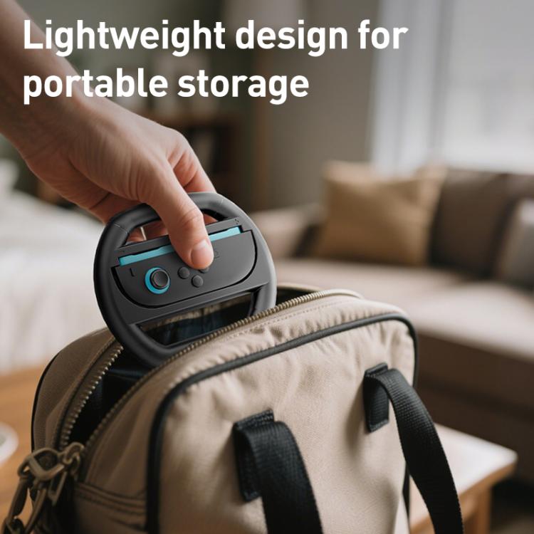 For Nintendo Switch 2 Joy-Con 4pcs iPlay HBS-2813-C Simple Racing Steering Wheel Controller - Gamepads by iplay | Online Shopping UK | buy2fix