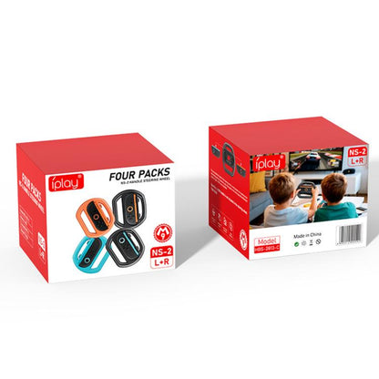 For Nintendo Switch 2 Joy-Con 4pcs iPlay HBS-2813-C Simple Racing Steering Wheel Controller - Gamepads by iplay | Online Shopping UK | buy2fix