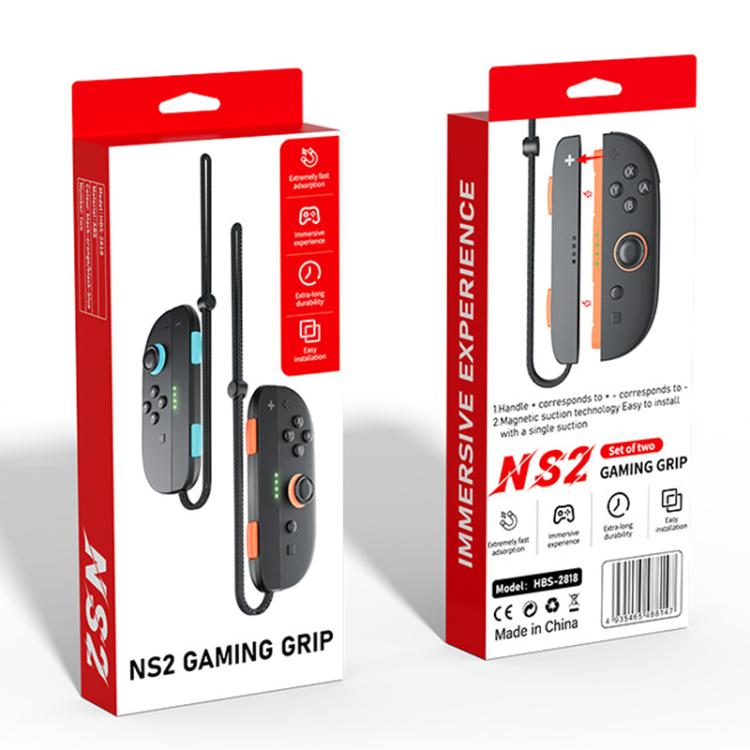 For Nintendo Switch 2 Joy-Con 1pair iPlay HBS-2818 Left and Right Handle Straps(Black) - Gamepads by iplay | Online Shopping UK | buy2fix