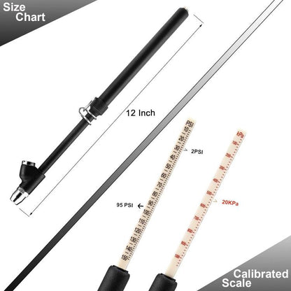 Car Portable Tire Monitoring Gauge Tire Pressure Tool(Black) - Tire Pressure Gauges by buy2fix | Online Shopping UK | buy2fix