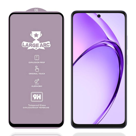For OPPO A40 / A60 5G / A3 4G 9H 0.4mm High Aluminum Large Arc Tempered Glass Film