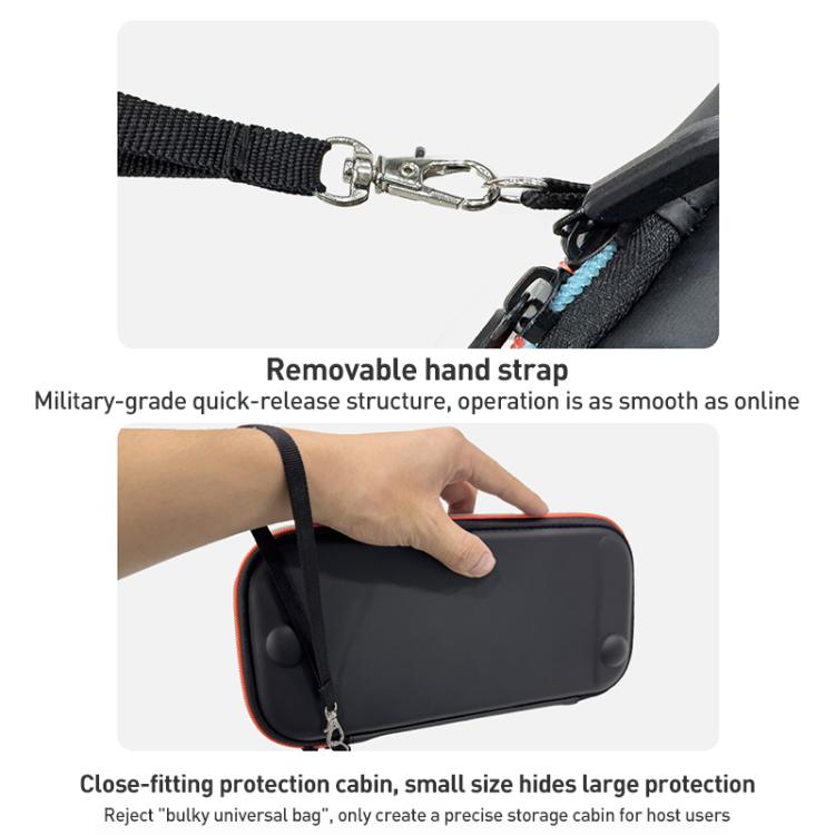 For Nintendo Switch 2 iPlay HBS-2835 Simple Thin Handle Storage Bag with Lanyard(Black) - Bags by iplay | Online Shopping UK | buy2fix