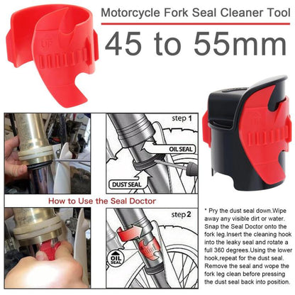 Motorcycle Fork Seal Cleaner, Front Fork Seal Cleaner Tool, Shock Repair Absorber Tool 45mm-55mm(Red) - Motorcycle Maintenance Tools by buy2fix | Online Shopping UK | buy2fix