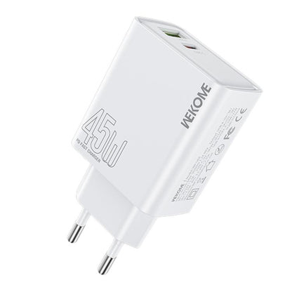 EU Plug WK WP-U64 45W Kinkong Flash Charge USB+Type-C Port Fast Charger - USB Charger by WK | Online Shopping UK | buy2fix