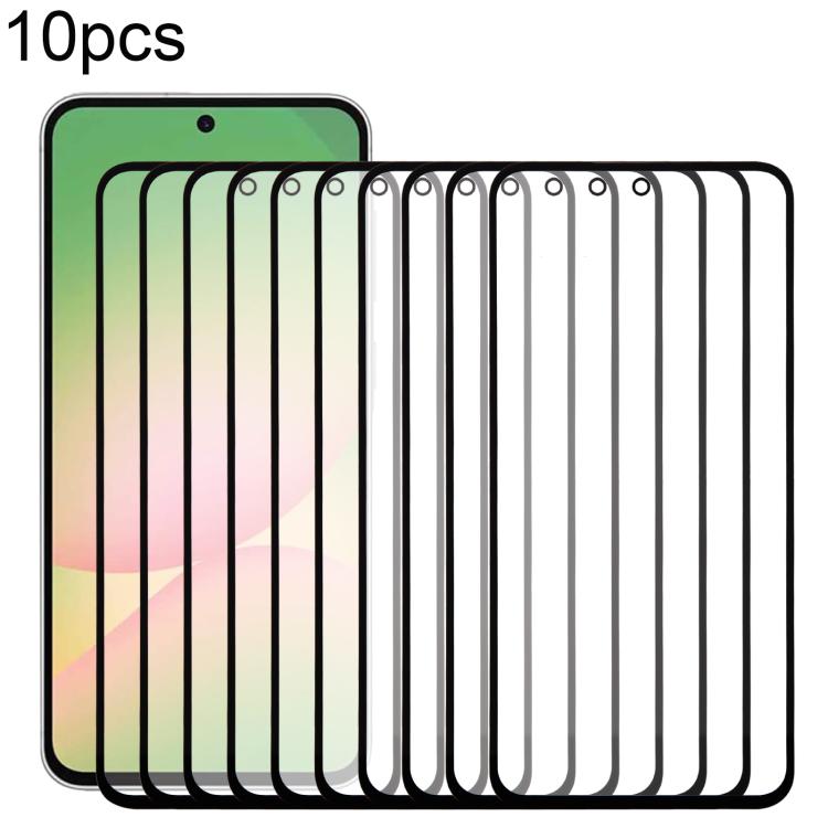 For Samsung Galaxy A56 SM-A566B 10pcs Front Screen Outer Glass Lens with OCA Optically Clear Adhesive - Outer Glass Lens by buy2fix | Online Shopping UK | buy2fix